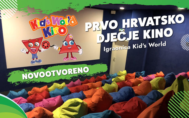 Ovotjedne kino projekcije u prvom dječjem kinu Kid's World!