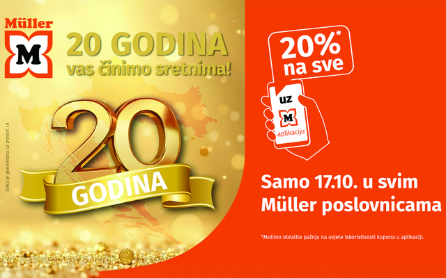 Müller donosi 20% popusta na sve!