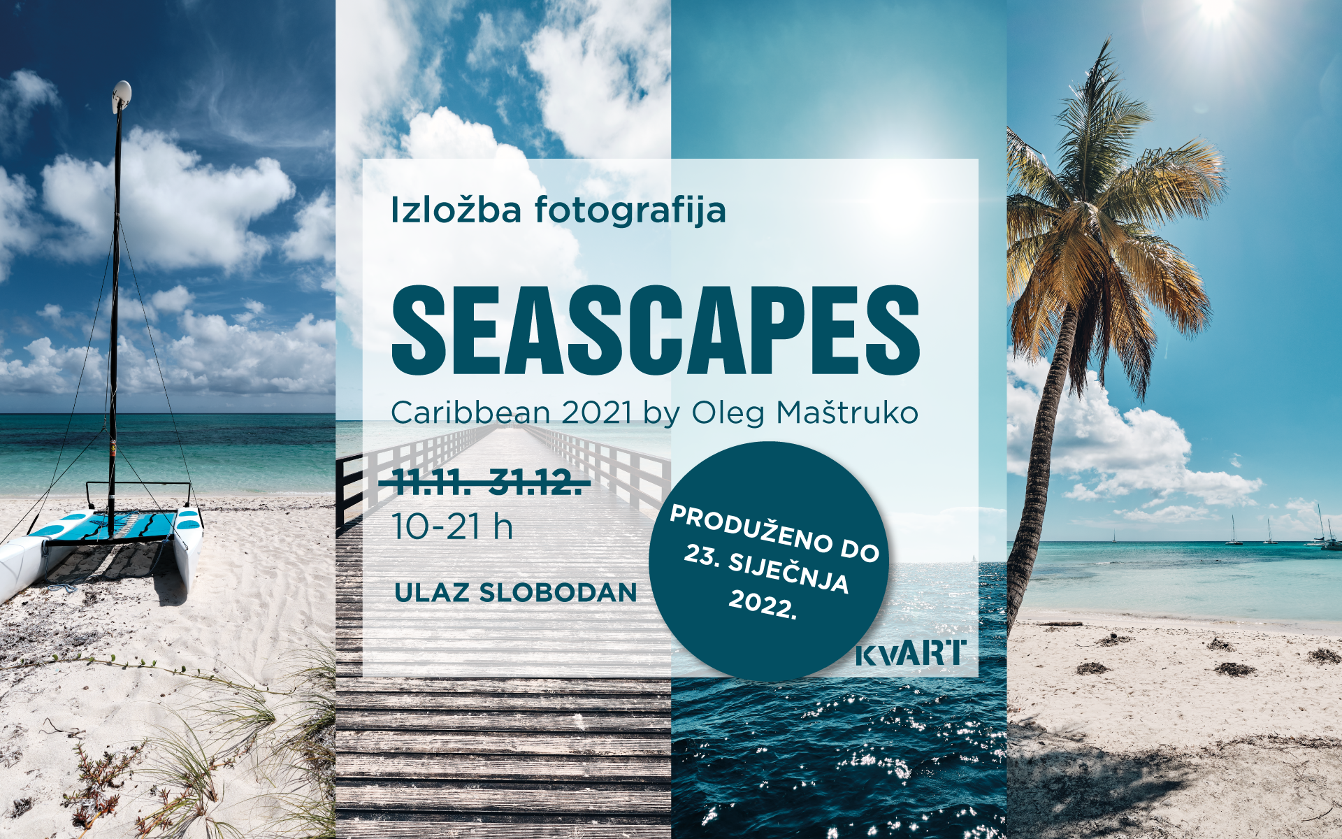 Izložba „SEASCAPES" Caribbean 2021 Olega Maštruka ostaje otvorena do 23.siječnja 2022.