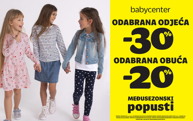 Međusezonski popusti u Baby Centru