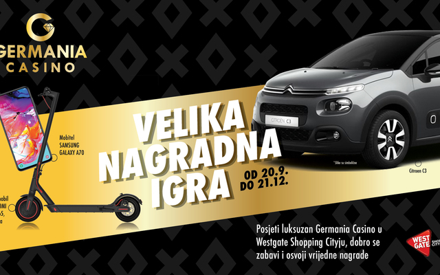 Germania casino daruje novi Citroen C3!