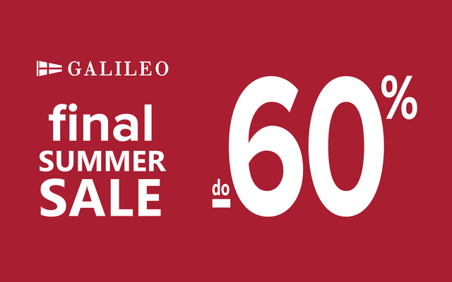 GALILEO FINAL SUMMER SALE do -60%!